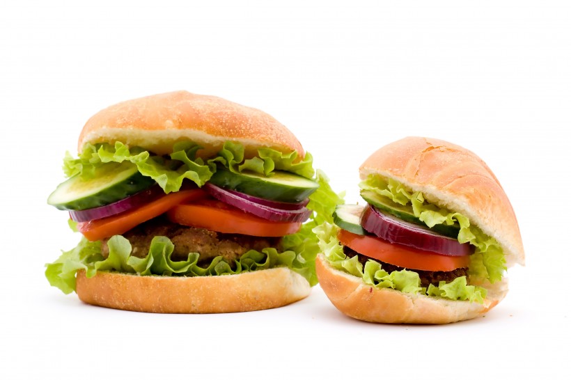 点击大图看下一张：汉堡包与三明治图片
