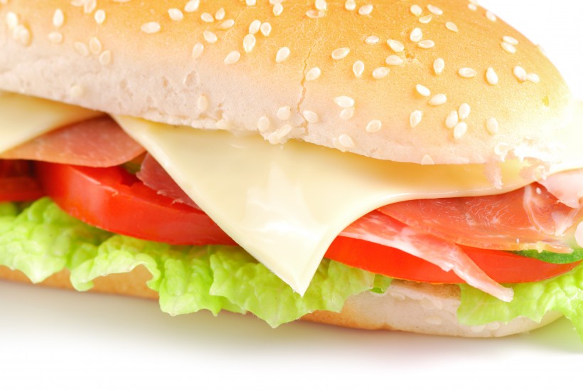 点击大图看下一张：汉堡包与三明治图片