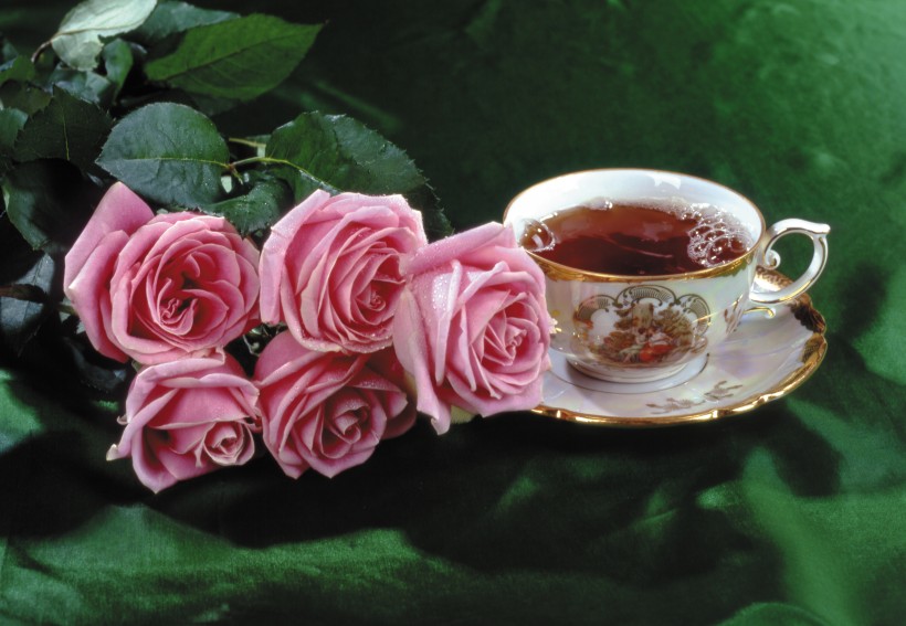 点击大图看下一张：欧式花草茶高清图片
