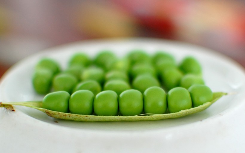 点击大图看下一张：翠绿的豌豆图片