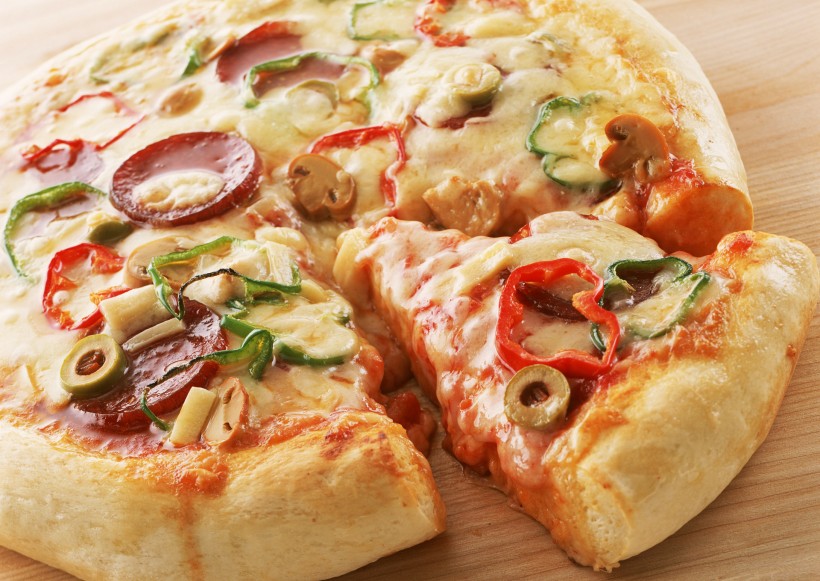 点击大图看下一张：披萨图片