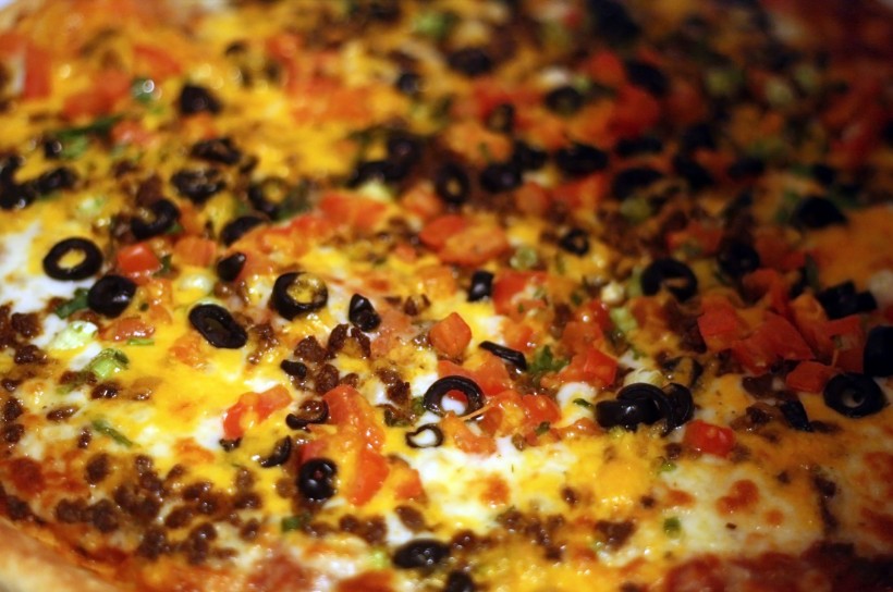 点击大图看下一张：好吃的披萨图片