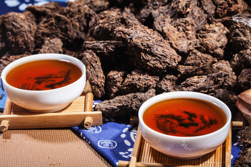 点击大图看下一张：风味浓厚的普洱茶图片