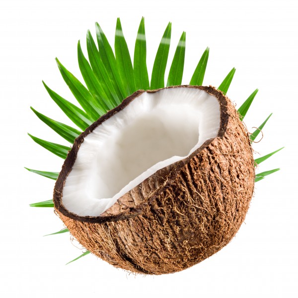 点击大图看下一张：切开的椰子图片