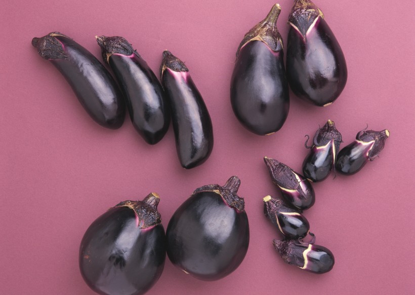 点击大图看下一张：紫色营养的茄子图片