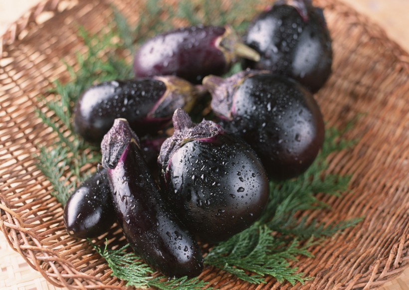 点击大图看下一张：紫色营养的茄子图片