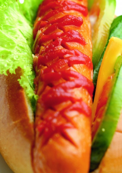 点击大图看下一张：热狗汉堡三明治图片