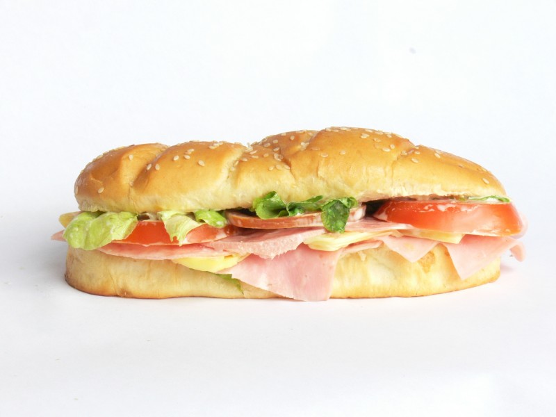 点击大图看下一张：美味可口三明治图片