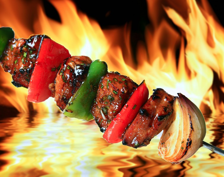 点击大图看下一张：烧烤食物图片