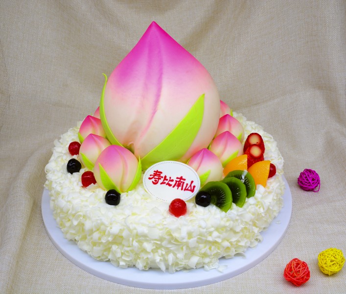 点击大图看下一张：可爱香甜的生日蛋糕图片