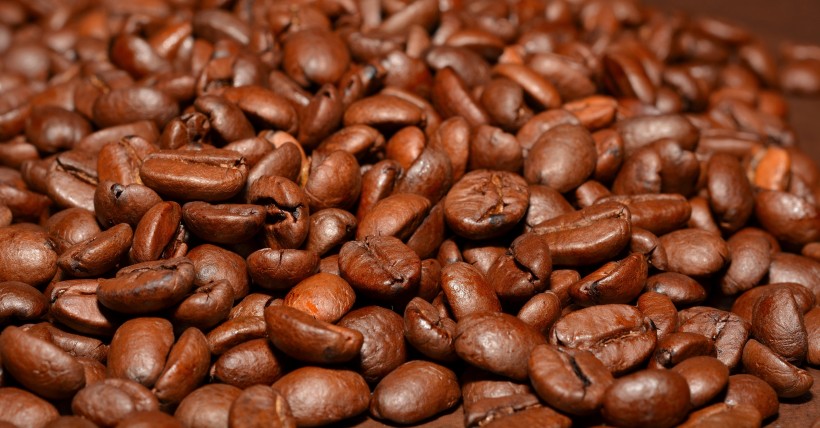点击大图看下一张：数量庞大的咖啡豆图片