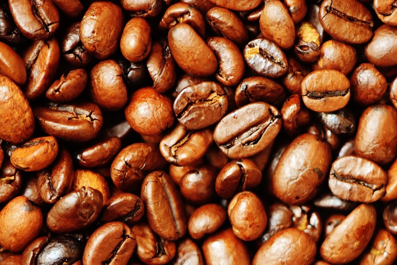 点击大图看下一张：数量庞大的咖啡豆图片