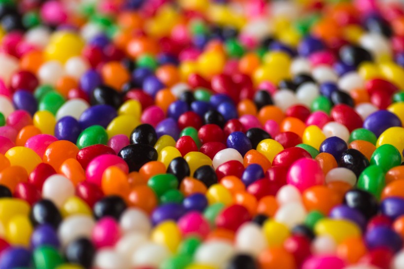 点击大图看下一张：色彩斑斓的糖果图片