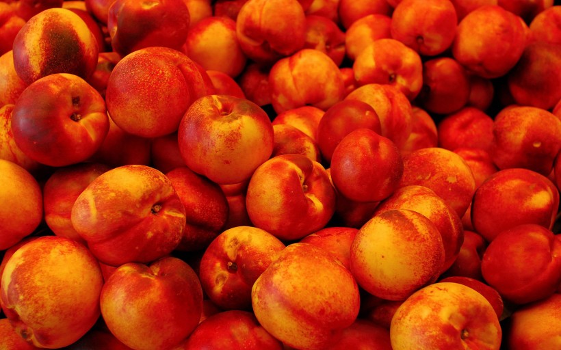 点击大图看下一张：鲜美的桃子图片