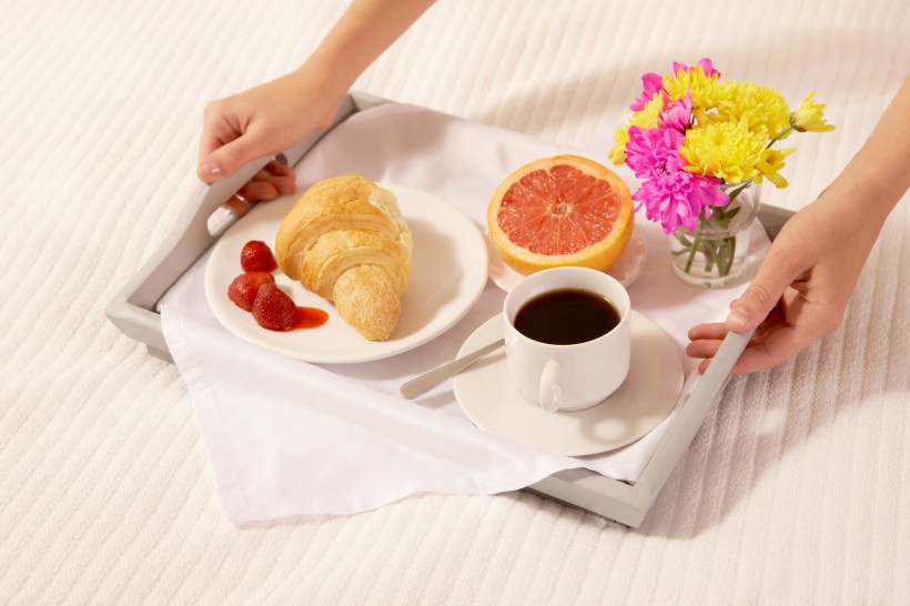 点击大图看下一张：清爽可口的西式早餐图片