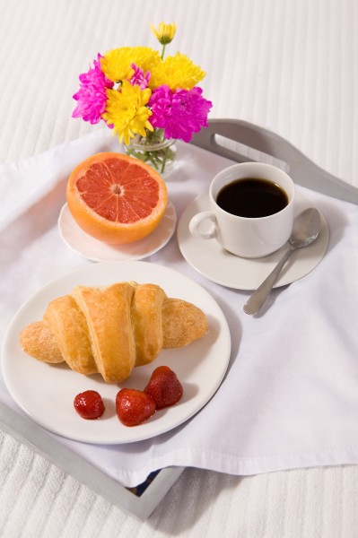 点击大图看下一张：清爽可口的西式早餐图片