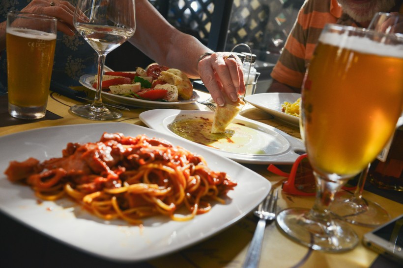点击大图看下一张：美味的意大利拉面图片