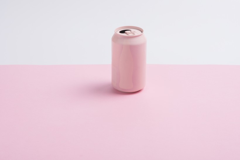 点击大图看下一张：粉色易拉罐图片