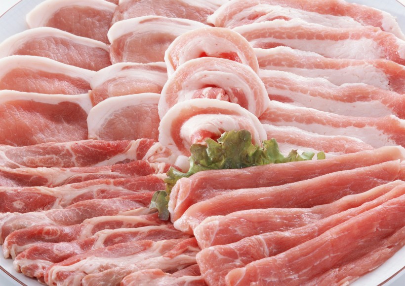 点击大图看下一张：生鲜猪肉图片