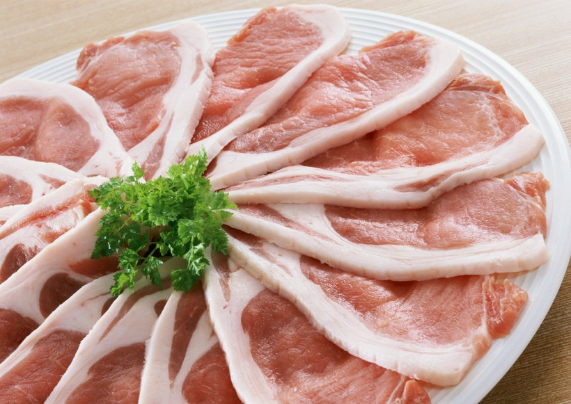 点击大图看下一张：生鲜猪肉图片