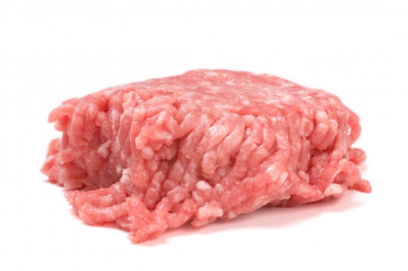 点击大图看下一张：新鲜剁碎的猪肉馅图片