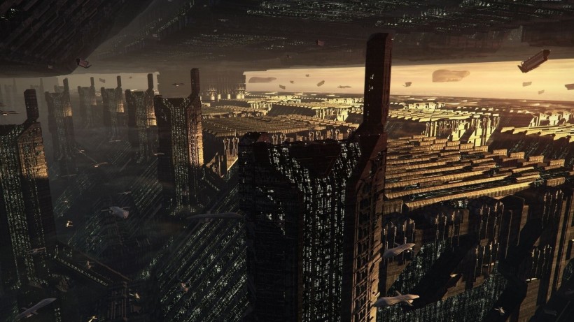 点击大图看下一张：未来科幻城市图片