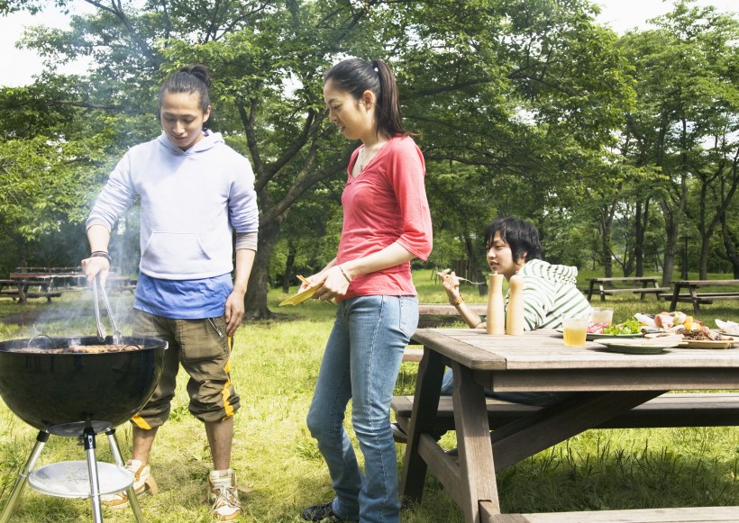 点击大图看下一张：大学生在外自助烧烤图片