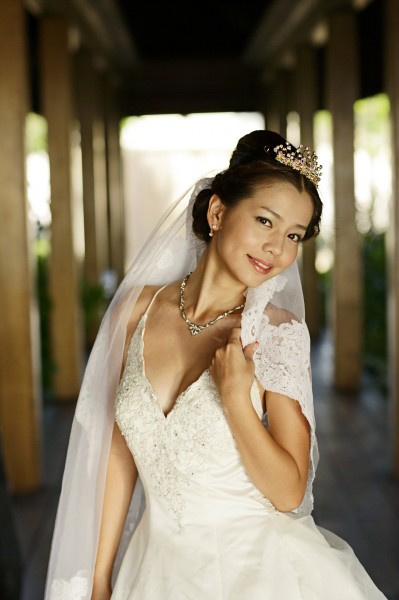 点击大图看下一张：婚纱礼服摄影图片