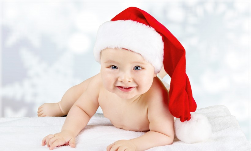 点击大图看下一张：可爱的圣诞宝宝图片