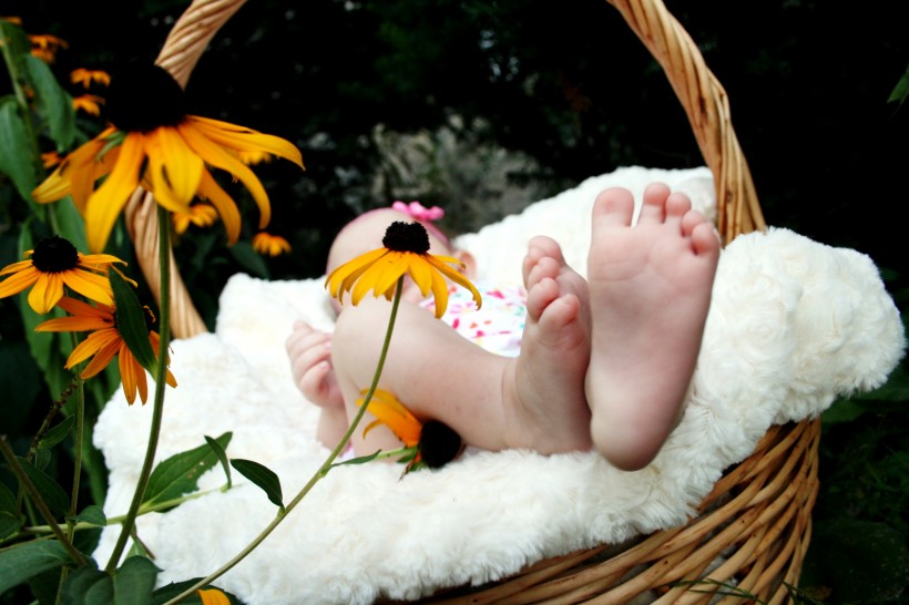 点击大图看下一张：可爱的婴儿小脚丫图片