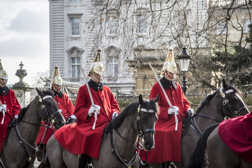 点击大图看下一张：英国皇家骑兵图片