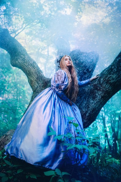 点击大图看下一张：森林中的美女公主图片