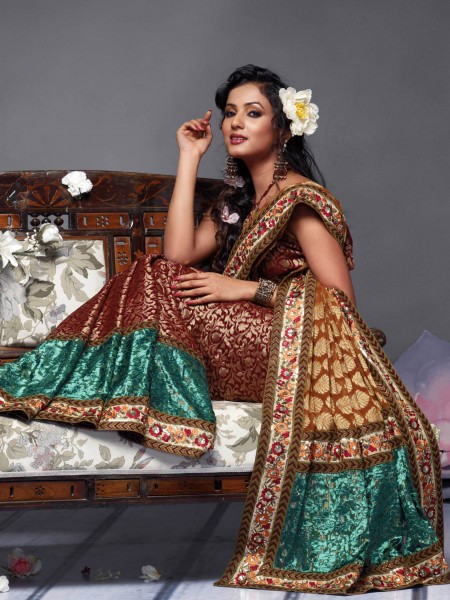 点击大图看下一张:印度莎丽图片