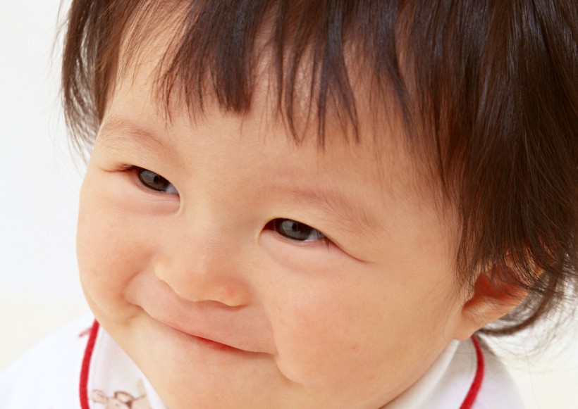 点击大图看下一张：婴幼儿脸部表情特写图片