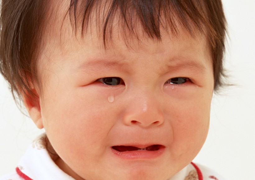 点击大图看下一张：婴幼儿脸部表情特写图片
