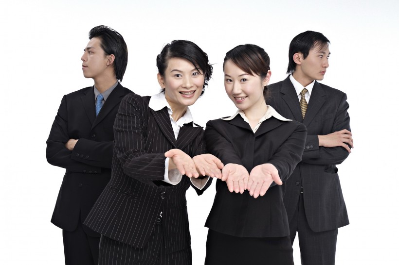 点击大图看下一张：职场夸张表情形态概念图片