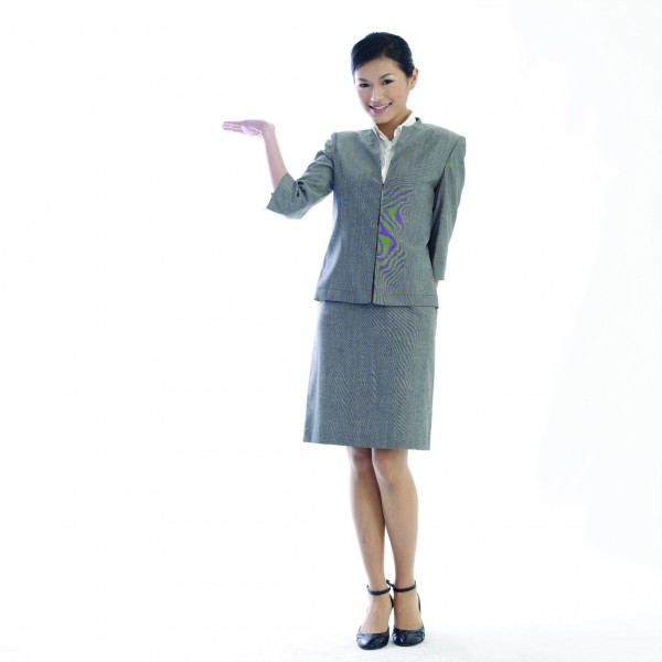 点击大图看下一张:职场女性形态表情图片