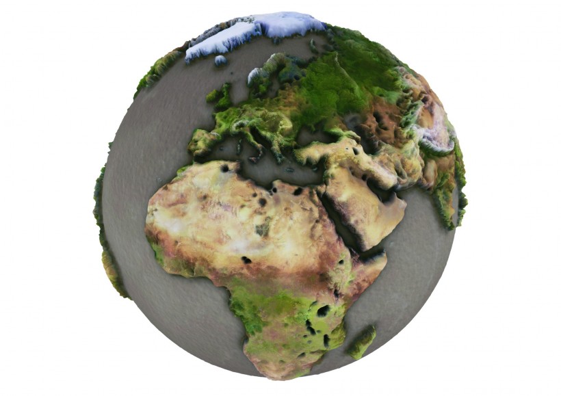 点击大图看下一张：3D地球图片