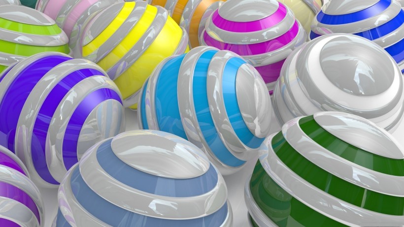 点击大图看下一张：3D球体设计图片