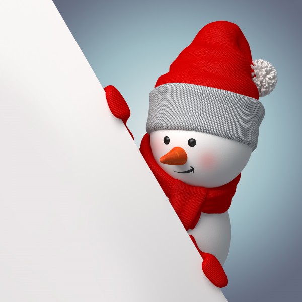 点击大图看下一张：3D圣诞小雪人设计图片