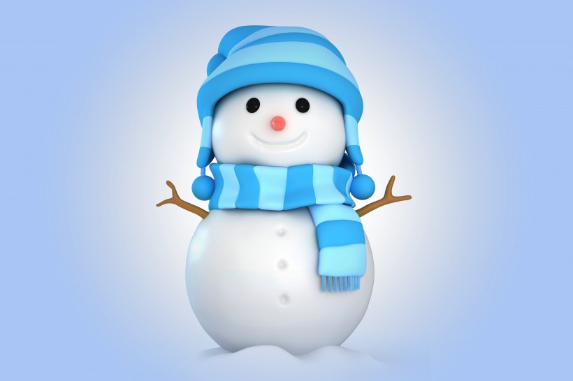 点击大图看下一张:3D圣诞小雪人设计图片