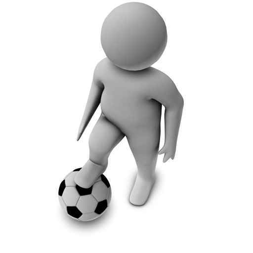 点击大图看下一张：3D小人踢足球图片(500px小图)
