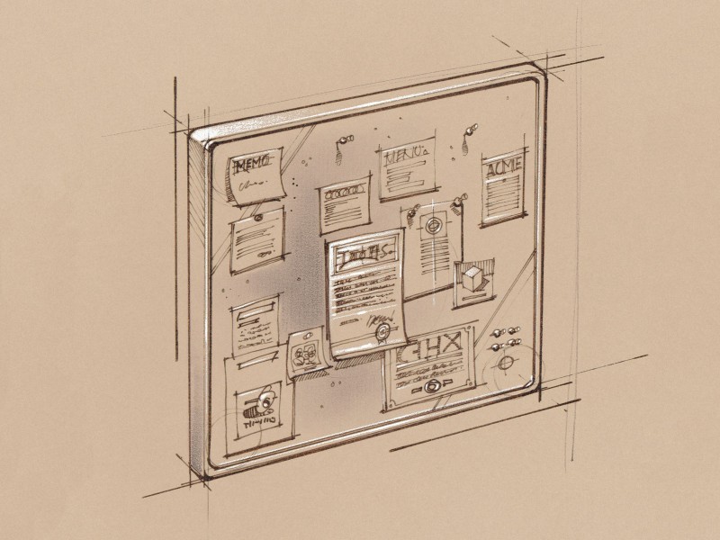 点击大图看下一张:办公用品素描图片