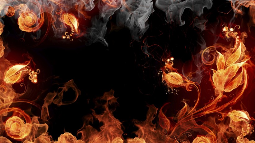 点击大图看下一张：火焰燃烧与火焰艺术图片