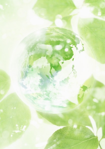 点击大图看下一张：绿色地球设计图片