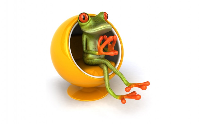 点击大图看下一张：3D青蛙图片素材
