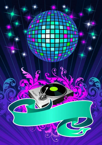 点击大图看下一张：矢量音乐背景图片