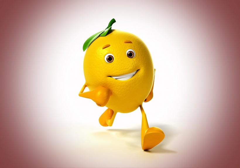 点击大图看下一张：微笑的柠檬3D设计图片 