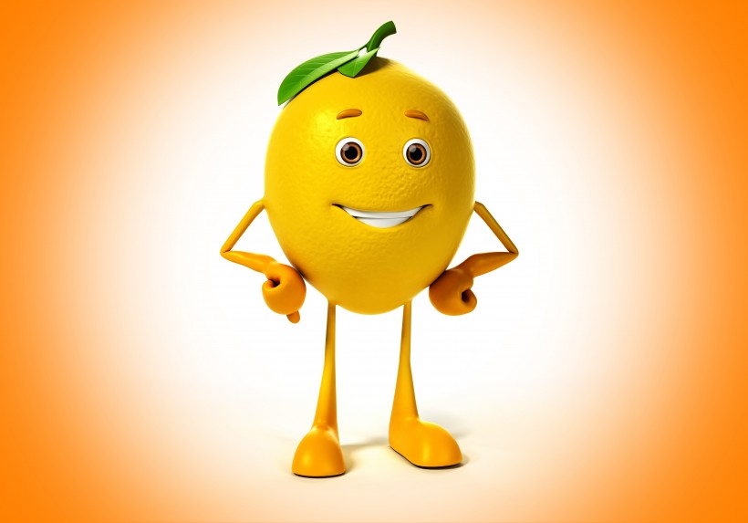 点击大图看下一张：微笑的柠檬3D设计图片 