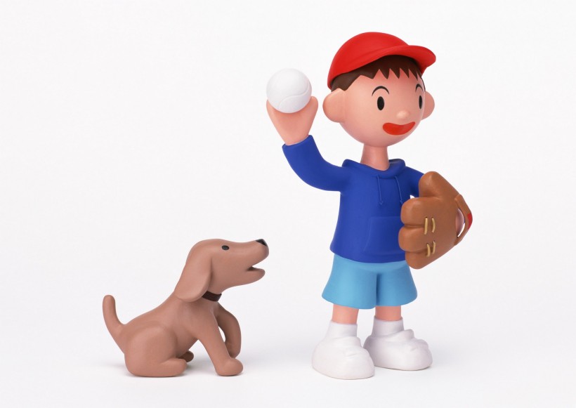 点击大图看下一张：温馨家庭玩偶情景图片